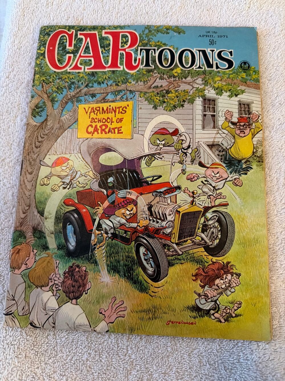 CARtoons Magazine #58 Apr 1971 Varmints School of Carate Petersen Vintage Auto